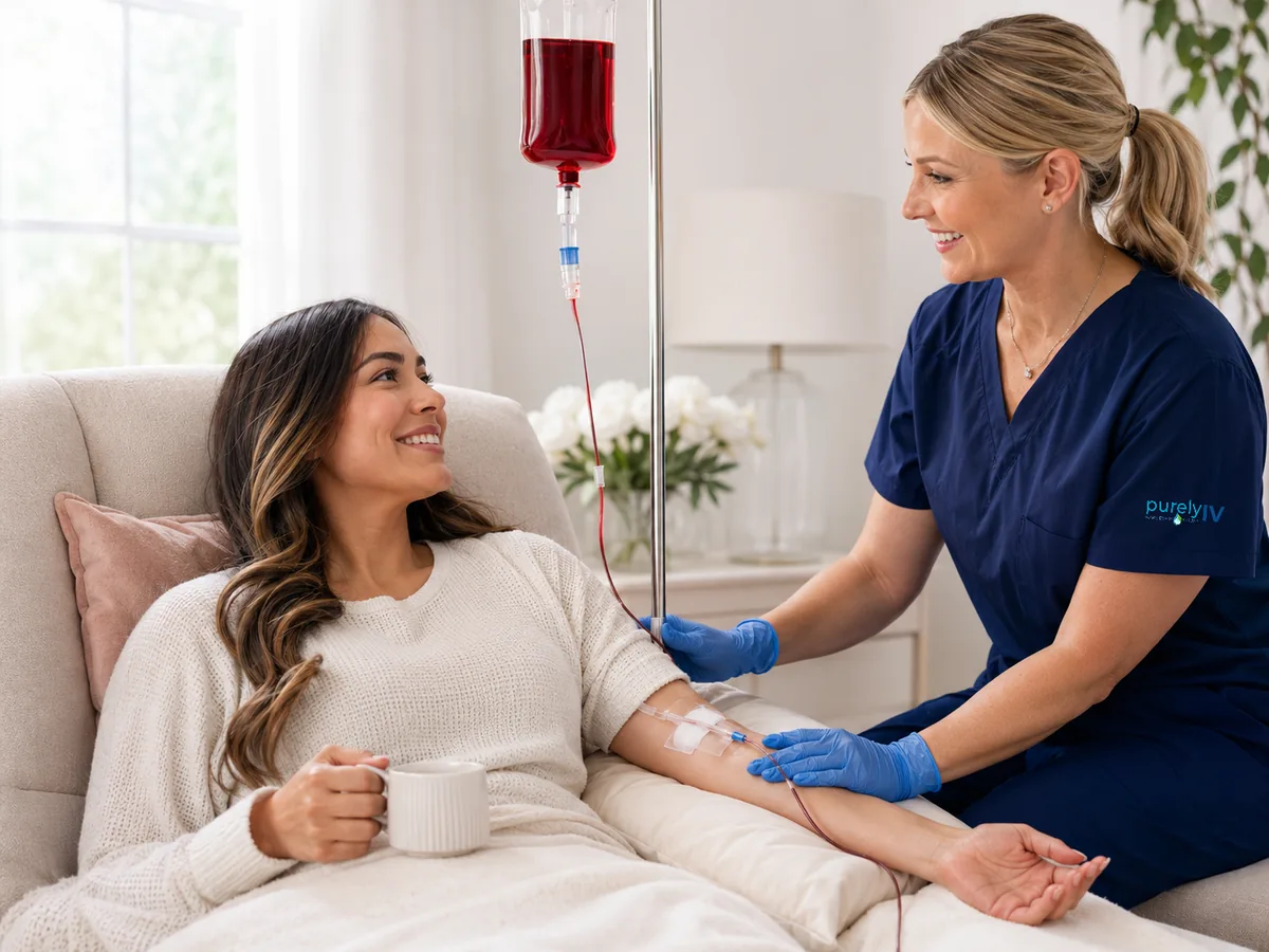 At-home iron IV therapy with a licensed nurse in Jackson, MI